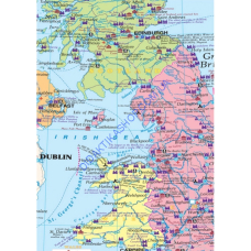 Карта United Kingdom (Великобританія) м-б 1:1 500 000 розмір 158х108