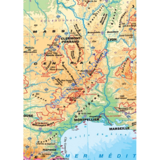 Карта France (Франція) м-б 1: 1 500 000 розмір 158х108 см