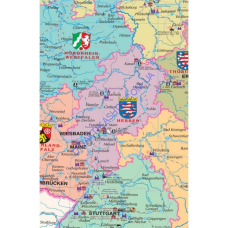 Карта Deutschland (Німеччина) м-б 1:1 000 000 розмір 158х108 