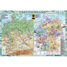 Карта Deutschland (Німеччина) м-б 1:1 000 000 розмір 158х108 